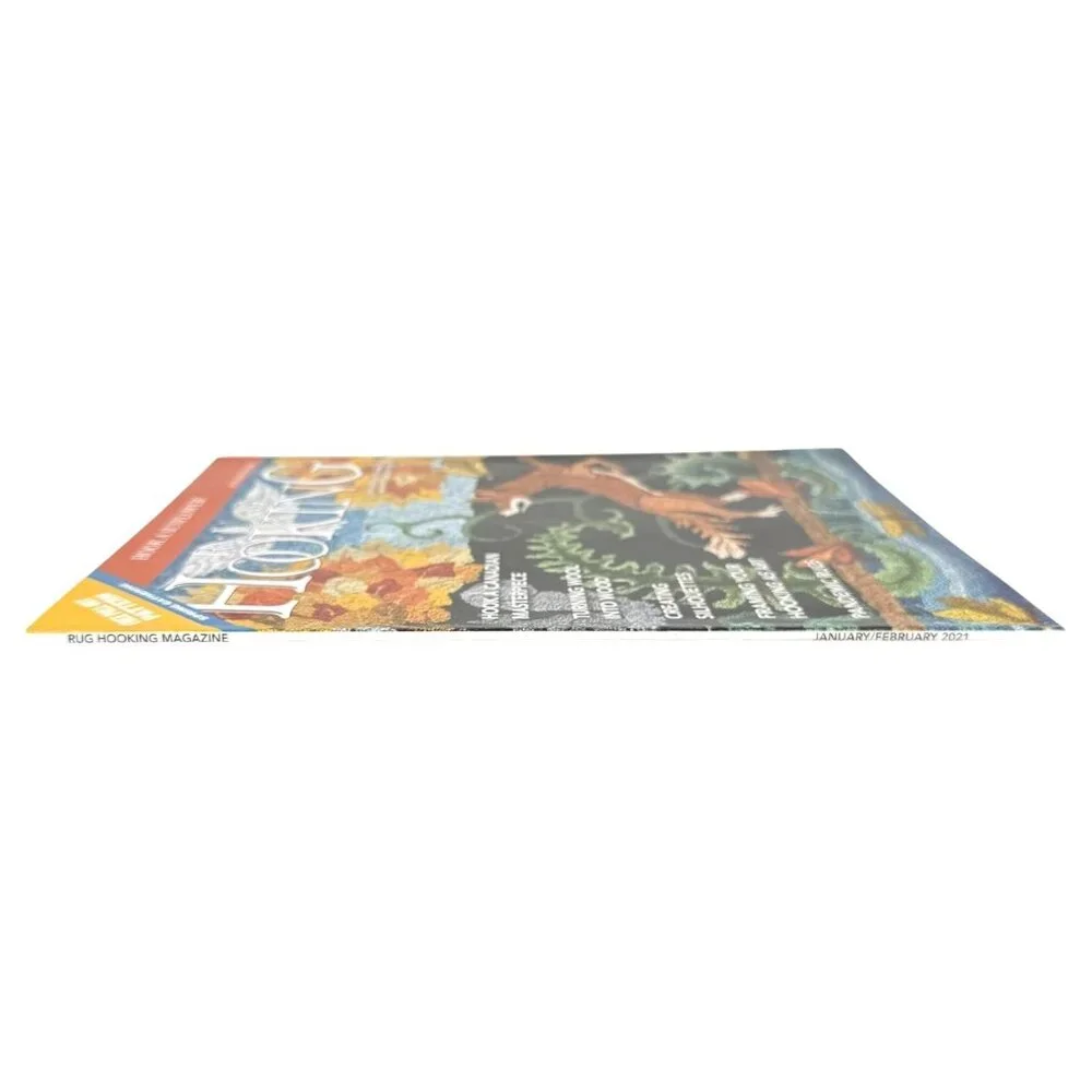 Rug Hooking Magazine January /‎ February 2021 Issue Has PullOut Pattern